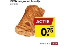 curryworst broodje