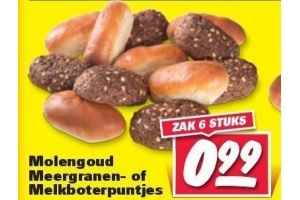 molengoud meergranen of melkboterpuntjes