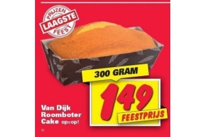 van dijk roomboter cake