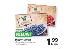 diepvriesfruit biologisch