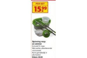 spinning mop en emmer