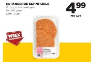 gepaneerde schnitzels