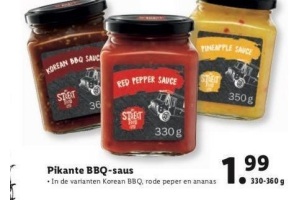 pikante bbq saus