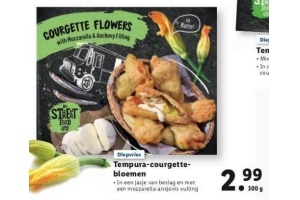 tempura courgette bloemen