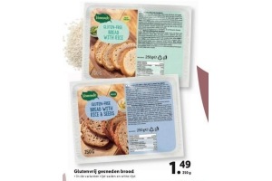 glutenvrije gesneden brood