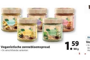 veganistische zonnebloemspread