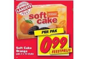 soft cake orange