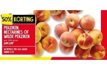 perziken nectarines of wilde perzikken