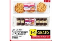 jan linders cake mergpijpjes of pindakoeken