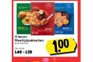 g woon maaltijdpakketten
