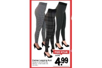 dames legging ruit