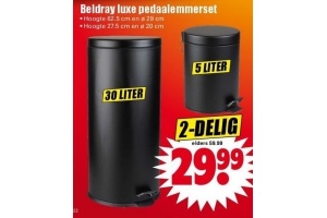 beldray pedaalemmerset 30 en 5 liter