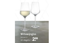 witte wijn glas