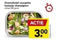 ovenschotel courgette kastanje champignon