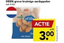 deen grove kruimige aardappelen