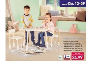 Nieuw Kindertafel met stoeltjes, nu voor maar €34,99 - Beste.nl IZ-64