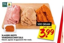 slagers beste varkensschnitzels
