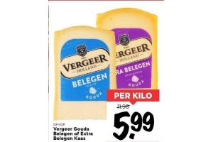 vergeer gouda belegen of extra belegen kaas