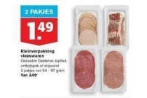 kleinverpakking vleeswaren