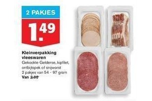 kleinverpakking vleeswaren