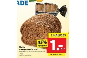 halfje meergranenbrood