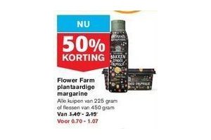 flower farm plantaardige margarine