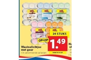 waxinelichtjes met geur