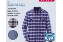 overhemd indigo