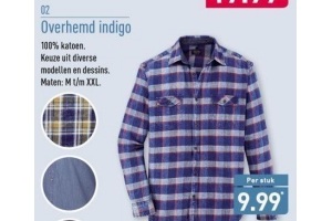 overhemd indigo