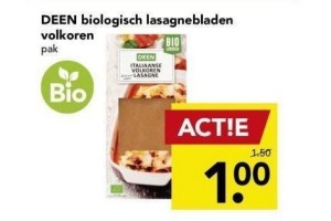 deen biologisch lasagnebladen volkoren