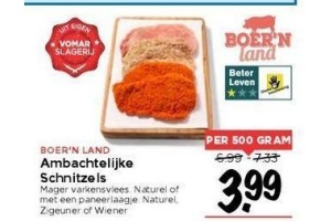 boer n land ambachtelijke schnitzels