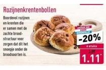 rozijnenkrentenbollen