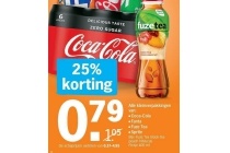 alle kleinverpakkingen van coca cola fanta fuze tea sprite