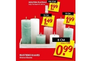 rustieke kaars 8 cm