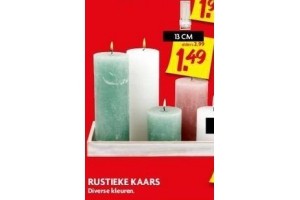 rustieke kaars 13 cm