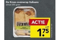 de kroes ovenwrap italiaans