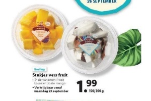 stukjes vers fruit