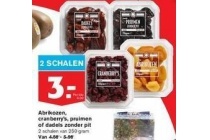 abrikozen cranberry s pruimen of dadels zonder pit