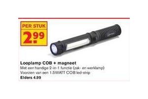 looplamp cob magneet