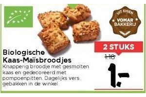 biologische kaas maisbroodjes