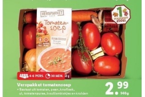 verspakket tomatensoep