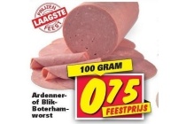 ardenner of blik boterhamworst