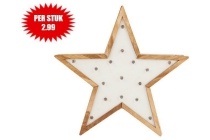 decoratieve houten ster met ledverlichting