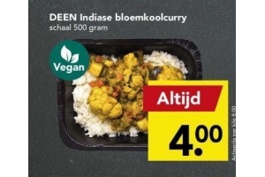 deen indiase bloemkoolcurry