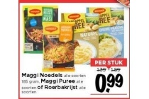 maggi noedels puree of roerbakrijst