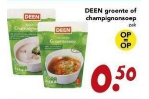 deen groente of champignonsoep