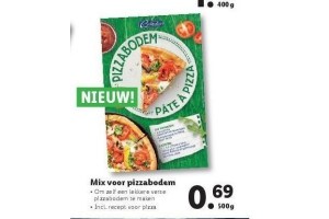 mix voor pizzabodem