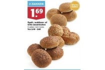 spelt waldkorn of witte sesambollen