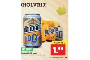 kordaat 0 0 bier