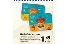 nachochips met saus